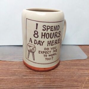 Vintage Work/Office Mug with Saying